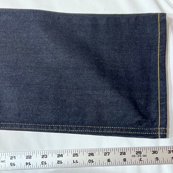 Vans Off the Wall Strater Denim Jeans 32x32 Dark Blue Straight Fit Mid Rise New - Picture 8 of 10